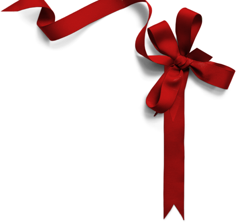 Free Ribbon Png Download Clip Art - Christmas Ribbon Red Png